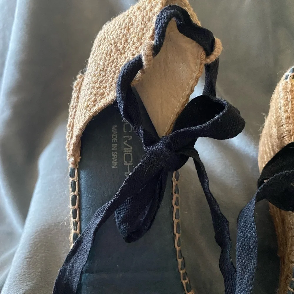 ERIC MICHAEL-unique wedge espadrilles, size 11